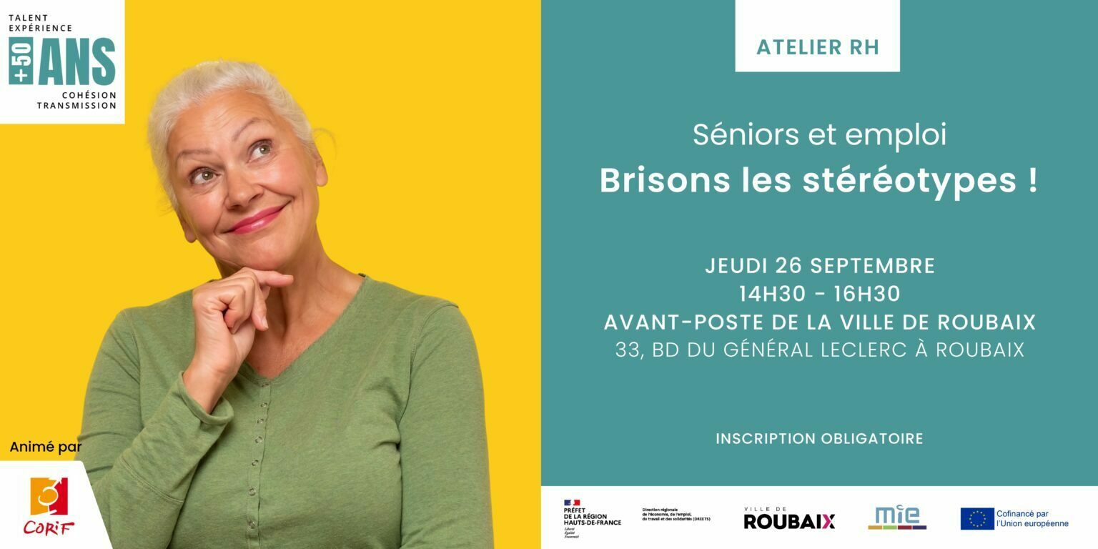 ATELIER RH, seniors et emploi – brisons les stéréotypes !