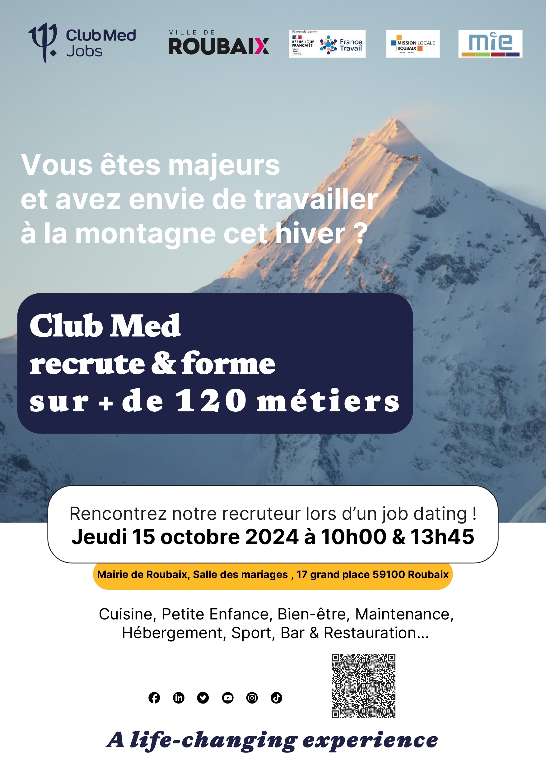 Club Med recrute et forme sur plus de 120 métiers