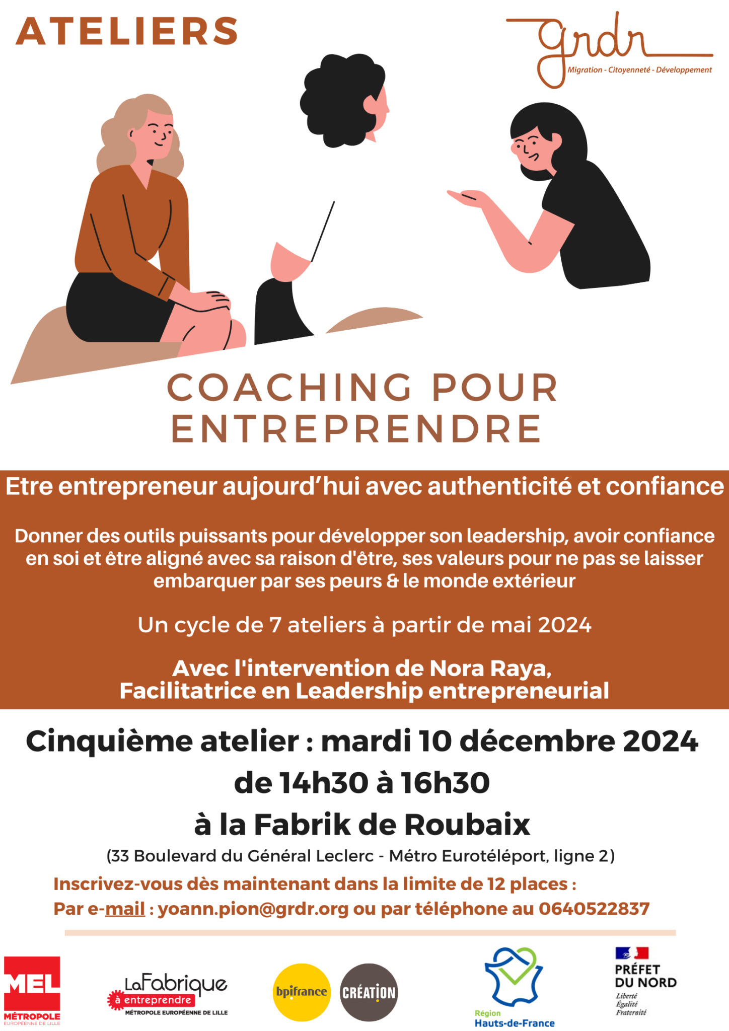 Ateliers Coaching pour entreprendre