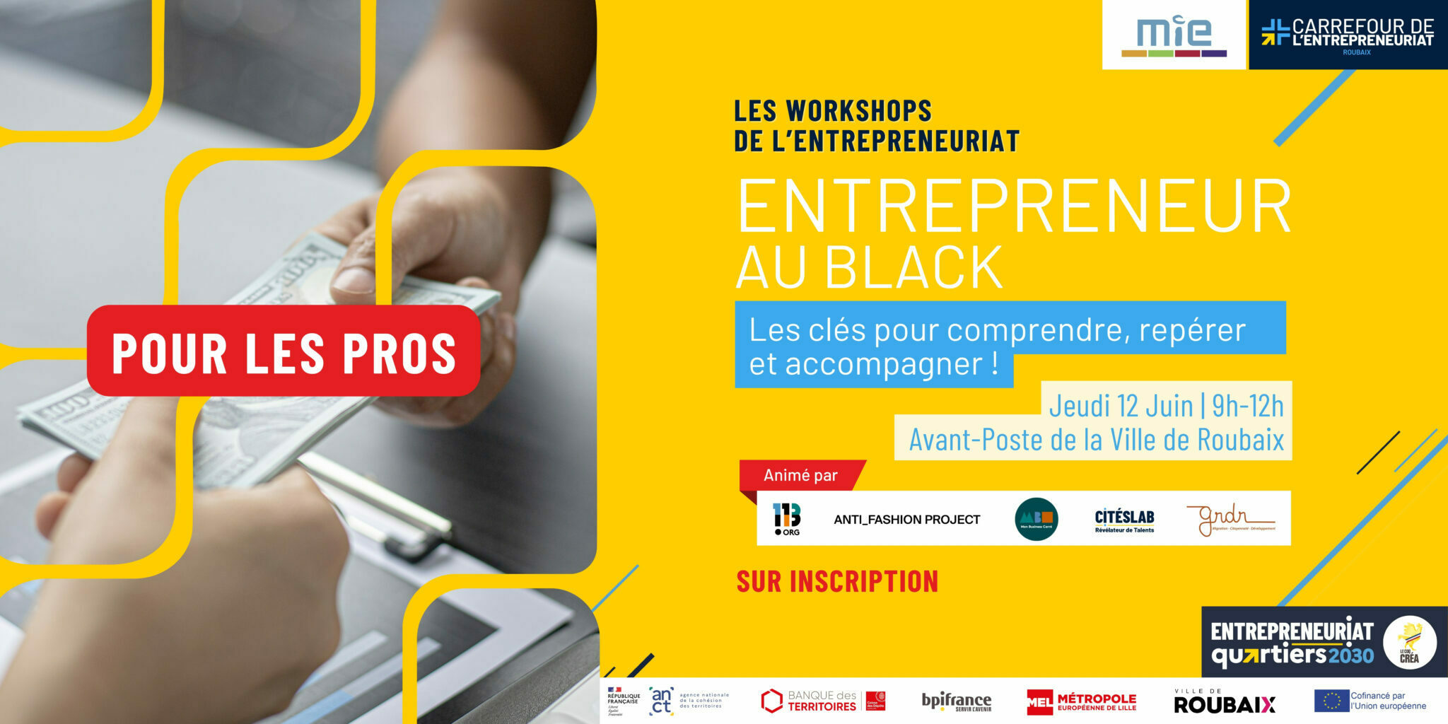 Les workshops de l’entrepreneuriat – Entrepreneur au black