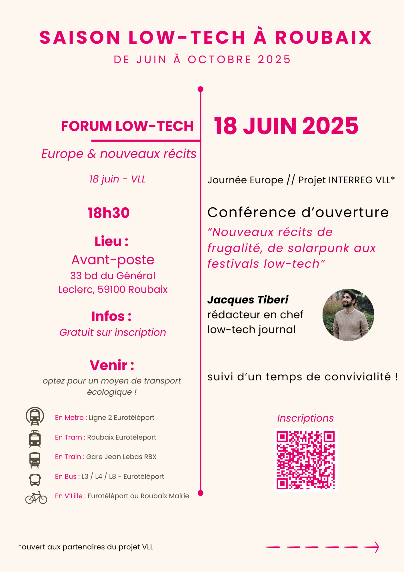 conférence Saison low tech à Roubaix